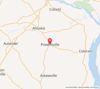 Map of Powellsville, North Carolina