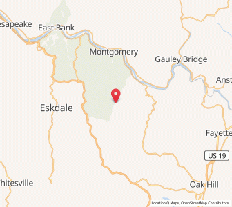 Map of Powellton, West Virginia