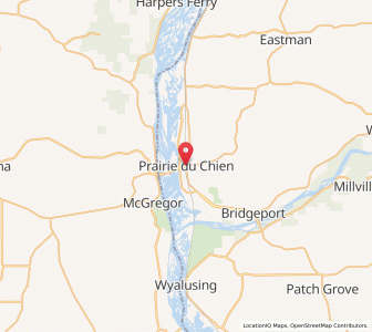 Map of Prairie du Chien, Wisconsin