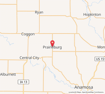 Map of Prairieburg, Iowa
