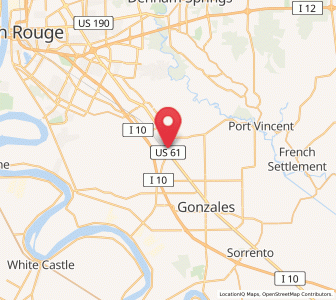 Map of Prairieville, Louisiana