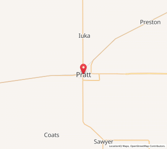 Map of Pratt, Kansas