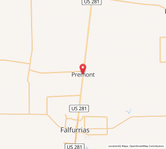 Map of Premont, Texas