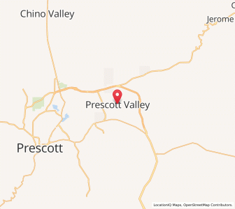 Map of Prescott Valley, Arizona