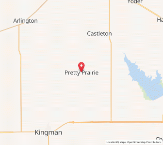Map of Pretty Prairie, Kansas