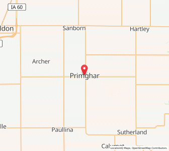 Map of Primghar, Iowa
