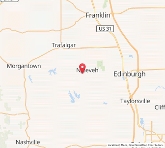 Map of Princes Lakes, Indiana