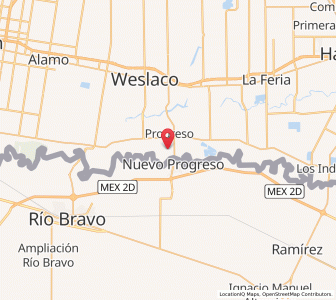 Map of Progreso Lakes, Texas