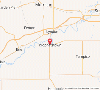 Map of Prophetstown, Illinois