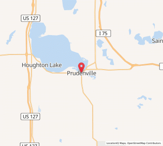 Map of Prudenville, Michigan