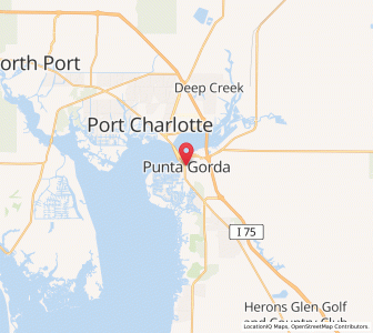 Map of Punta Gorda, Florida