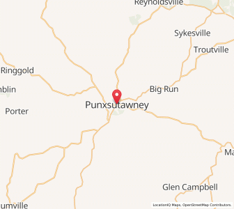 Map of Punxsutawney, Pennsylvania
