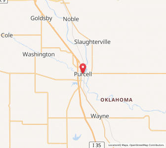 Map of Purcell, Oklahoma