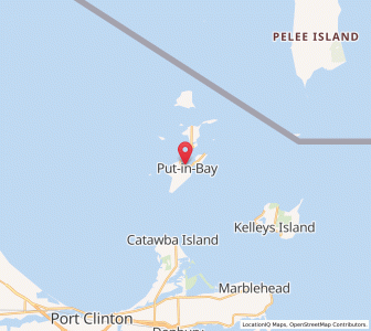 Map of Put-in-Bay, Ohio