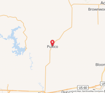 Map of Puxico, Missouri