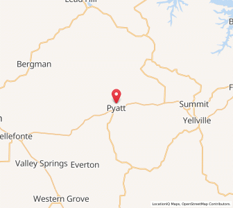 Map of Pyatt, Arkansas