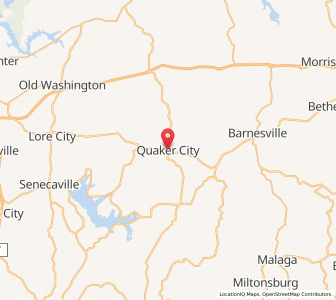 Map of Quaker City, Ohio