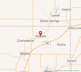 Map of Quapaw, Oklahoma