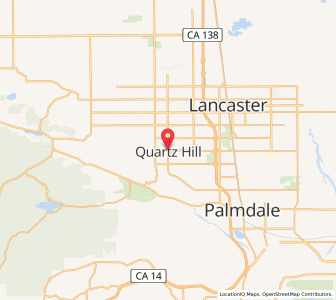 Map of Quartz Hill, California