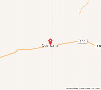 Map of Quartzite, Arizona
