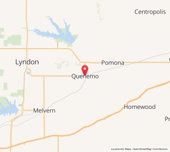Map of Quenemo, Kansas
