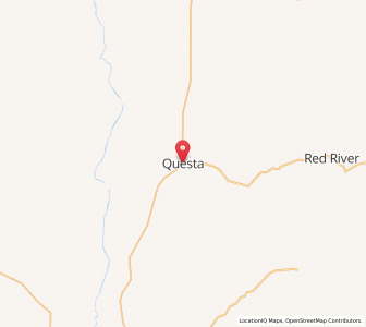 Map of Questa, New Mexico