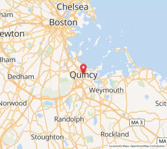 Map of Quincy, Massachusetts