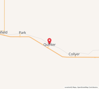 Map of Quinter, Kansas
