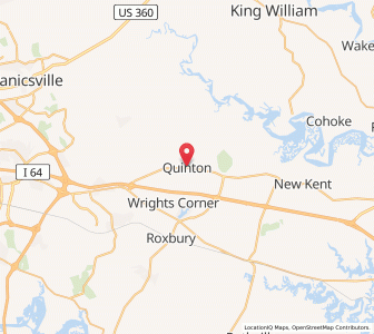 Map of Quinton, Virginia