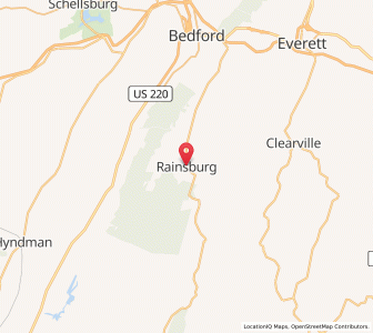 Map of Rainsburg, Pennsylvania