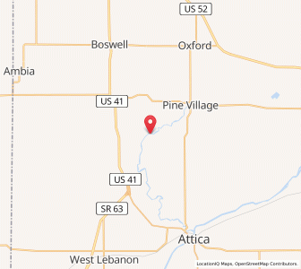 Map of Rainsville, Indiana