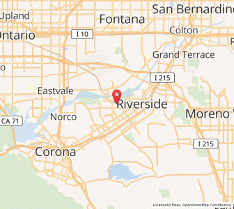 Map of Riverside Municipal Airport - RAL, California