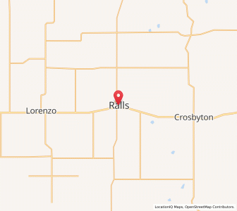 Map of Ralls, Texas