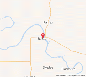 Map of Ralston, Oklahoma