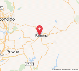 Map of Ramona, California