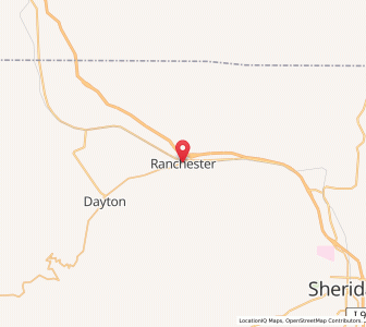 Map of Ranchester, Wyoming