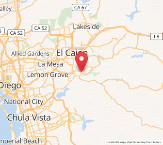 Map of Rancho San Diego, California