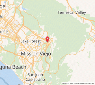 Map of Rancho Santa Margarita, California