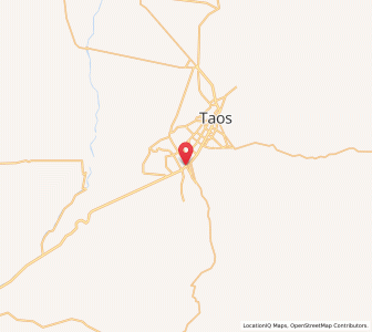 Map of Ranchos de Taos, New Mexico