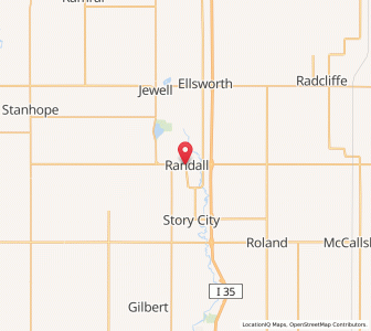 Map of Randall, Iowa