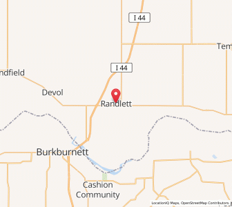 Map of Randlett, Oklahoma