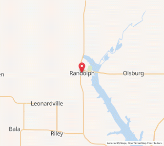 Map of Randolph, Kansas
