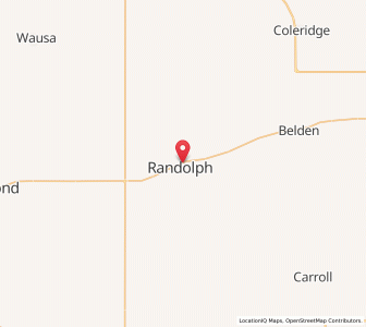 Map of Randolph, Nebraska