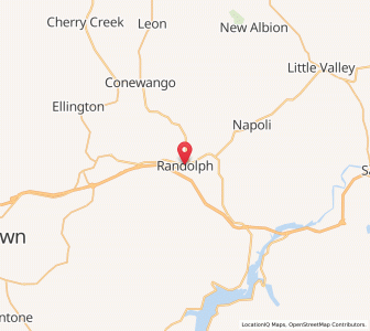 Map of Randolph, New York