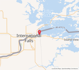 Map of Ranier, Minnesota