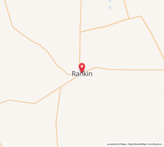Map of Rankin, Texas