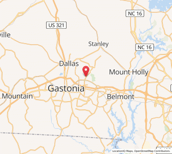 Map of Ranlo, North Carolina