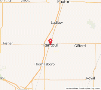 Map of Rantoul, Illinois