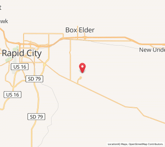 Map of Rapid City Regional Airport - RAP, South Dakota