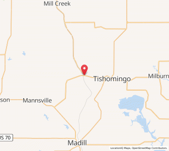 Map of Ravia, Oklahoma